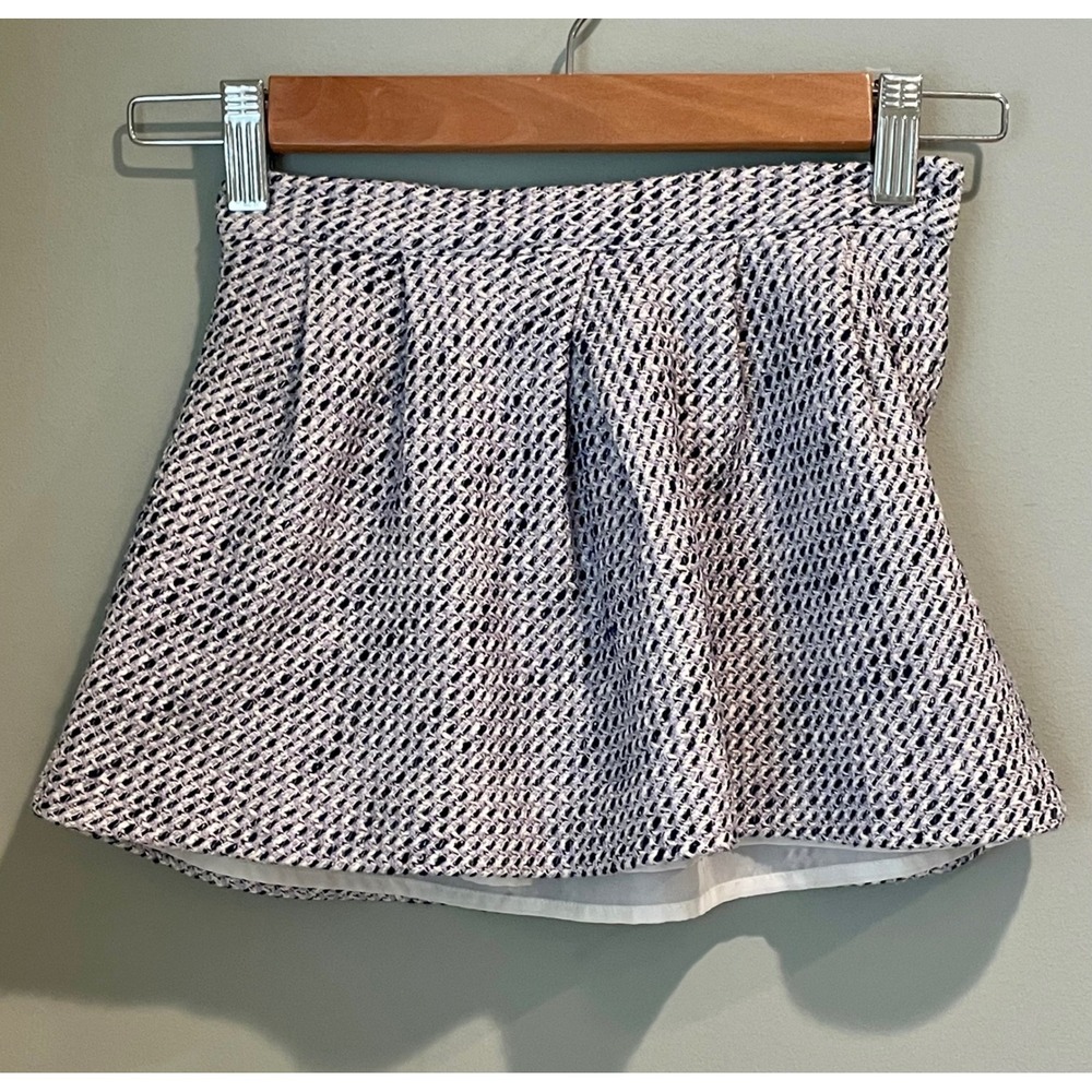 JANIE & JACK Fully Lined woven with purple thread Skirt- Size 5